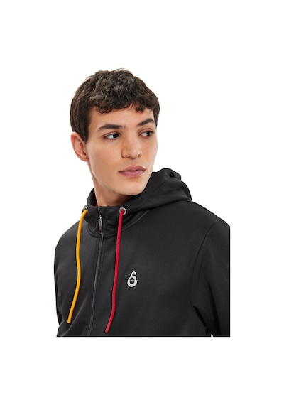 Gsstore Galatasaray Erkek Fermuarlı Hoodie E251079 Siyah