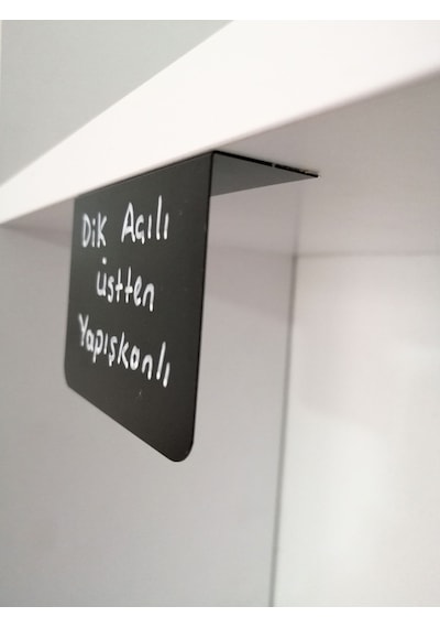 10 Adet Karatahta Siyah Ürün Etiket 5x7 Cm Yapışkanlı Raf Etiketi