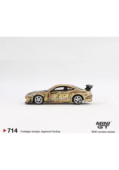 Mını Cars Mını Gt 1:64 Nissan Silvia S15 Top Secret Blister Ambalaj, Metal 471189100 Altın Rengi
