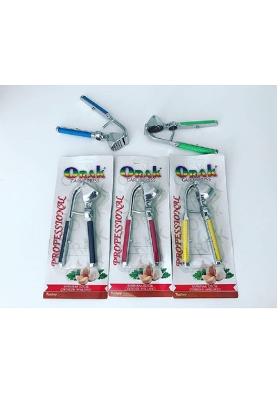 Orak Metal Sarımsak Ezici Ve Çekirdek Çıkarıcı 1 Adet Çok Renkli