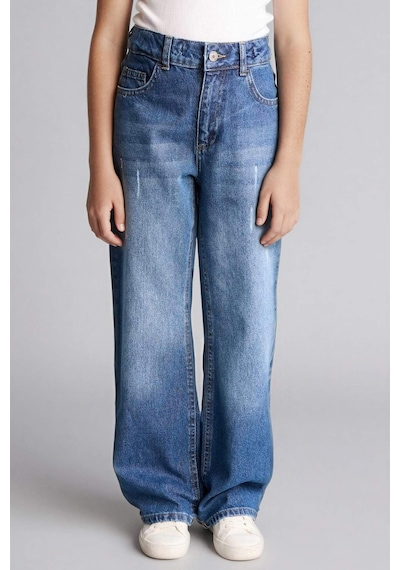 Defacto Straıght Wıde Jean Pantolon Kız Çocuk G9536a826spnm29 Yeşil-nm29