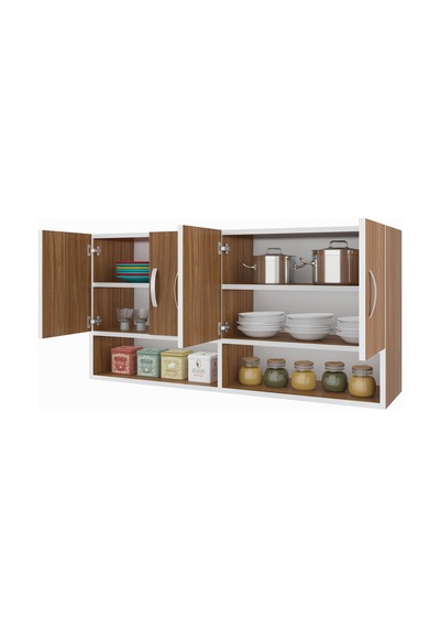 Kenzlife hazır mutfak vesper cvz 060*120*32 mutfak banyo dolabı kapaklı raflı