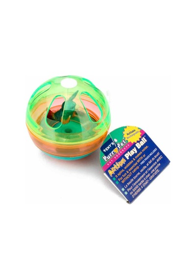 Veny's Purr-Pet Cat-52 Action Play Ball 8 x 8 CM Mama Hazneli Kedi Oyuncağı