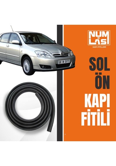 Toyota Corolla Hatchback 2000-2006 Sol Ön Kapı Fitili-a Kalite-numlas-nm5834