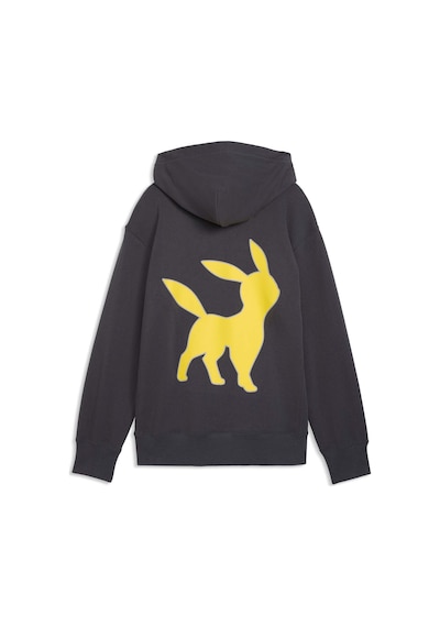 Puma X Pokemon Genç Geniş Kesim Kapüşonlu Sweatshırt 634945 76 Gri
