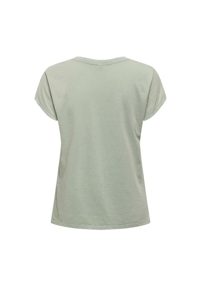 Only Onllucy Lıfe Ss Vneck Moster Top Box Jrs Kadın Yeşil T-shirt - 15343382