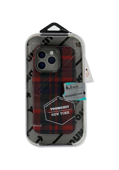 Youngkit - Apple Uyumlu iPhone 15 Pro Gezhi Arka Koruma Kılıf - Mavi Mavi