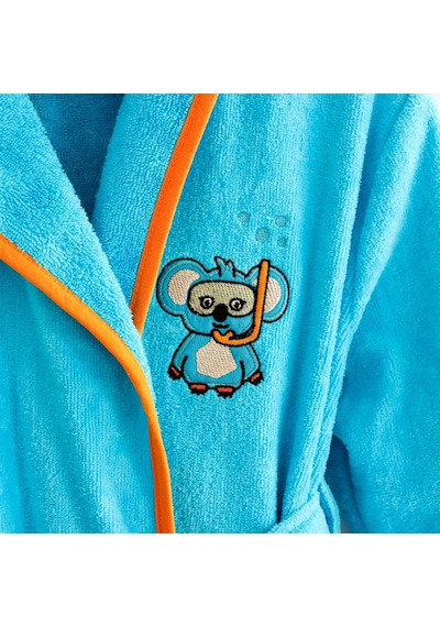 Milk&Moo Kadife Çocuk Bornoz Cool Koala 5-6 Yaş Diğer