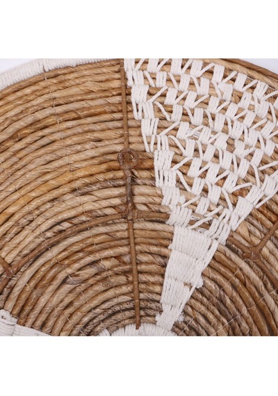 Peru 60x13 Cm Çap- Doğal Abaka Duvar Tabağı
