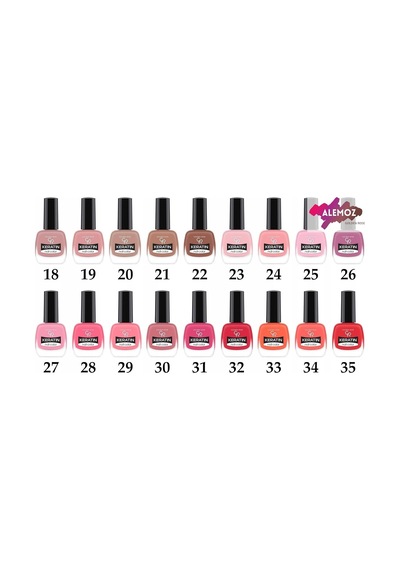 Golden Rose Keratin Nail Color No: 10 - Keratin İçerikli Güçlendirici Parlak Oje Diğer