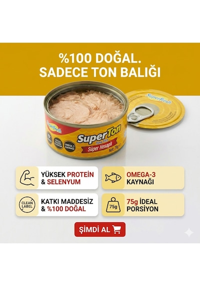 Superfresh Superton Ton Balığı 75 Gr X 24 Adet