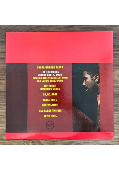 Incredible Jimmy Smith & Kenny Burrell And Grady Tate Organ Gri