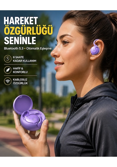 Kulak Arkası Bluetooth Kulaklık, Gürültü Azaltma Renkli