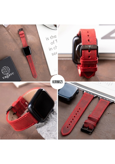 Apple Uyumlu  Watch  42 44 45 49 Mm Ultra Deri Kordon Kayış