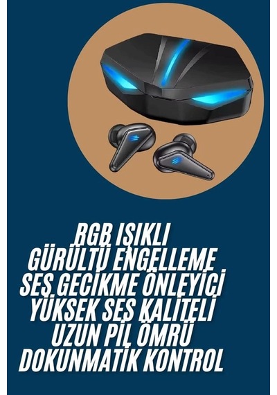 Mey İthalat Wireless Gaming Kulaklık Mikrofonlu Bluetooth Kulaklığı Diğer
