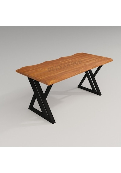 Masif Ahşap Pinus Sulamalı Yemek Masası 85x240x76cm