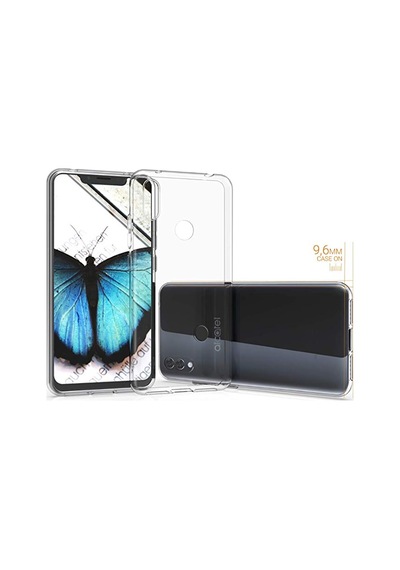 Alcatel 5v Kılıf Zore Süper Silikon Kapak Renksiz