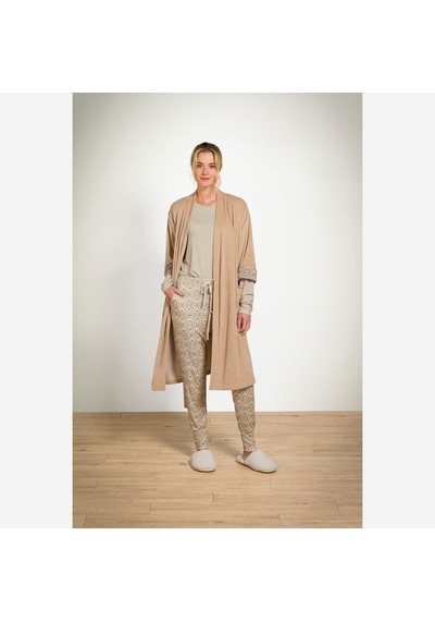 Pip Studio Bej Kadife Kimono