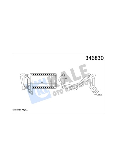 Kale 346830 Kalorifer Radyatörü - Land Rover Range Rover Sport 2006-2013 3.6 D Dizel Jep500020 - Jez500020 - Lr017030