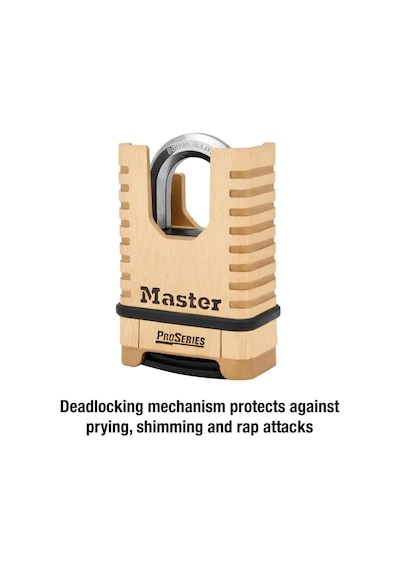 Master Lock, Pirinç, Asma Kilit, Proseries 2-1/4 Inç Genişliğinde