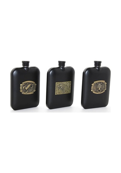 Paslanmaz Çelik Kabartmalı Tekli 6 Oz Matara Alk2666 Evimdeyokyok Çok Renkli