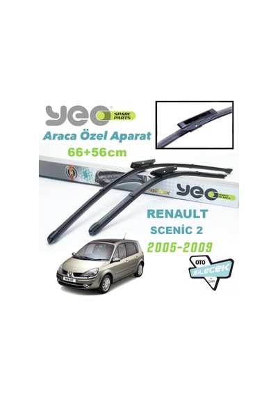 Yeo Renault Scenic 2 İle Uyumlu Silecek Takımı 2005-2009
