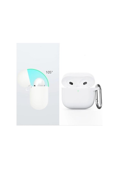 Apple Airpods 4 İle Uyumlu 4. Nesil Airp-ods Kılıf 2024 Professional Termoplastik Soft Kancalı Tam Kaplayan Halcyon Kılıf Airpods 4 İle Uyumlu Kapak