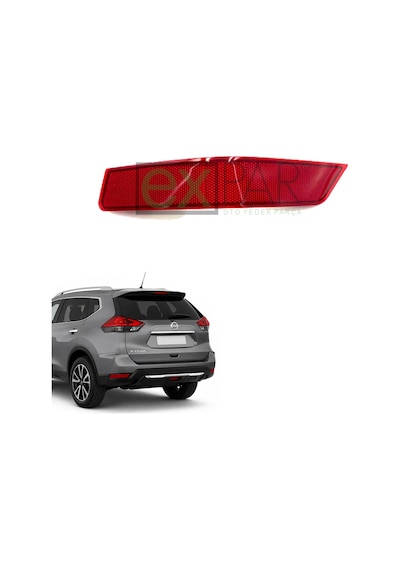 Nissan X-taril T32 Kasa Arka Tampon Reflektörü Sol Taraf 2016 - 2019 X Trail Arka Reflektör Kedi Göz