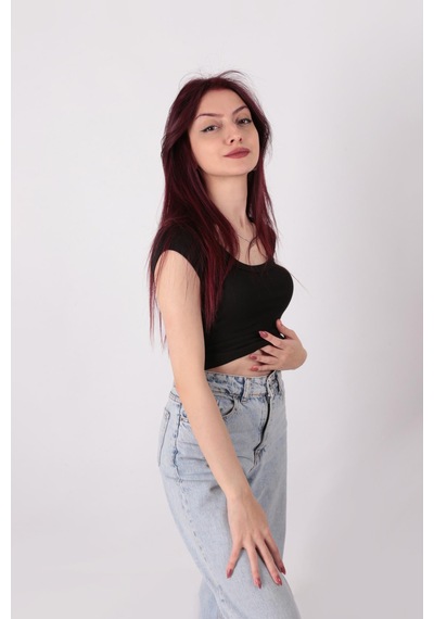 Busem S0016476 Kadın Bluz Siyah