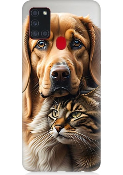 Samsung Galaxy A21s Uyumlu Dostluk Portresi Desenli Silikon Kılıf