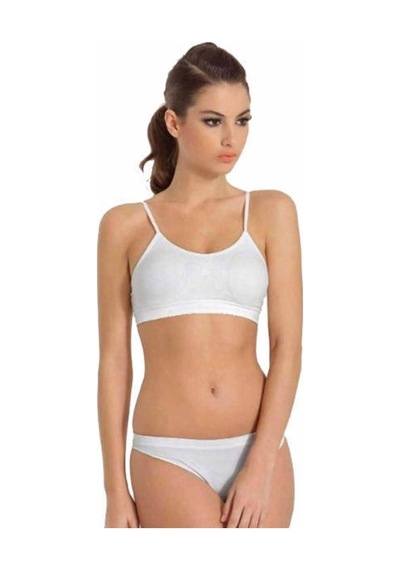Miss Fit Pedli Büstiyer Dikişsiz Ince Askılı 11003