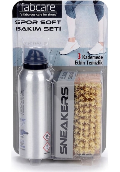 9022 Fabcare Spor Ayakkabı Temizleme Seti 125 ml-Naturel