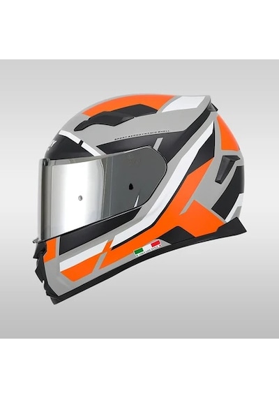 Sway 820 Aıx Orange Full Face Motosiklet Kaskı Turuncu