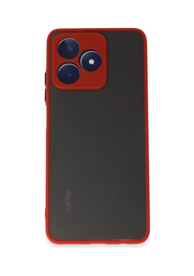 Realme C53 Uyumlu Kılıf Montreal Silikon Kapak - Kırmızı