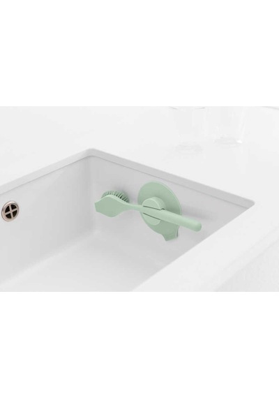 Brabantia Jade Green Bulaşık Fırçası Ve Tutacağı Siyah