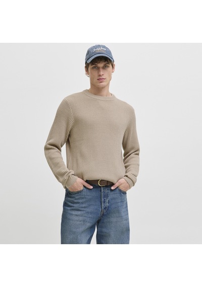Jack & Jones Erkek Regular Fit Bisiklet Yaka Triko Kazak - Dover - 12278816 Çok Renkli