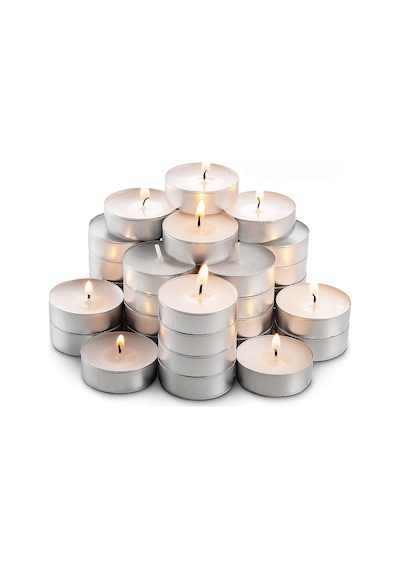 Vıp Kalite 100 Adet Beyaz Tea Light Mum Beyaz Mum Yılbaşı Mumları 50 Pcs Vıp White Tea Light Candle