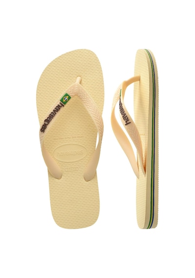 Havaianas Brasil Logo Buttercream Erkek Parmak Arası Terlik-14520 Krem