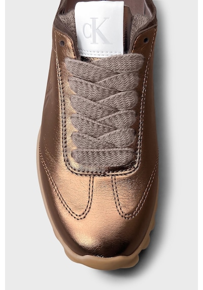 Calvin Klein Parlak Deri Sneaker Ayakkabı Hw0hw0330502n Kadın Ayakkabı Hw0hw03305 02n Bronz Calvin Klein Parlak Deri Sneaker Ayakkabı Hw0hw0330502n Kadın Ayakkabı Hw0hw03305 02n Bronz