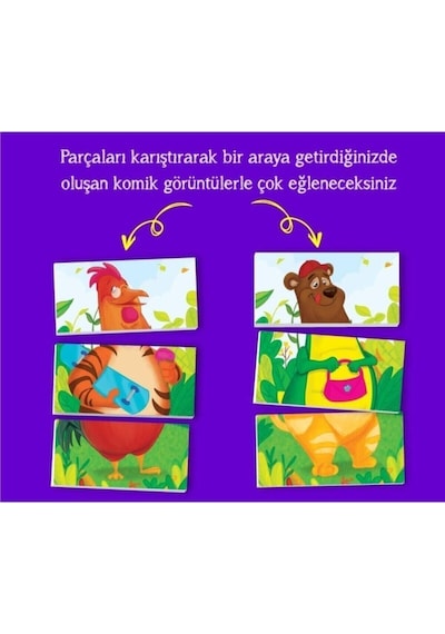Yükselen Zeka 2+ Yaş Magnet Puzzle Dikkat Geliştiren Zeka Oyunu Ve Cırt Cırtlı Etkinlik Kitabım