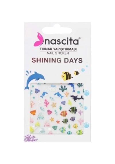 4 Lü Tırnak Sticker Seti Nail Art Yapıştırma Kedi, Deniz, Tatlı, Çiçek Kolay Uygulama