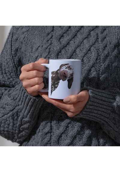 Baskılı Kupa Bardak Fotoğraflı & Tasarımlı Seramik Kahve Kupası 198 Beyaz