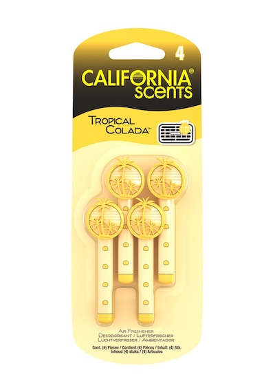 California Scents® Vent Stick "GoldenS Delight" Kalorifer Geçme Koku 4'lü Set