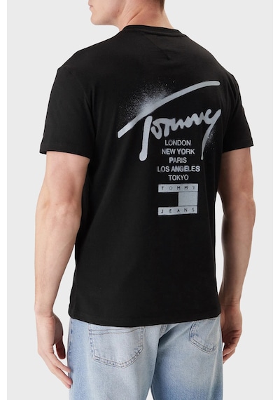 Tommy Jeans Erkek T Shirt Dm0dm22553 Bds Siyah Siyah