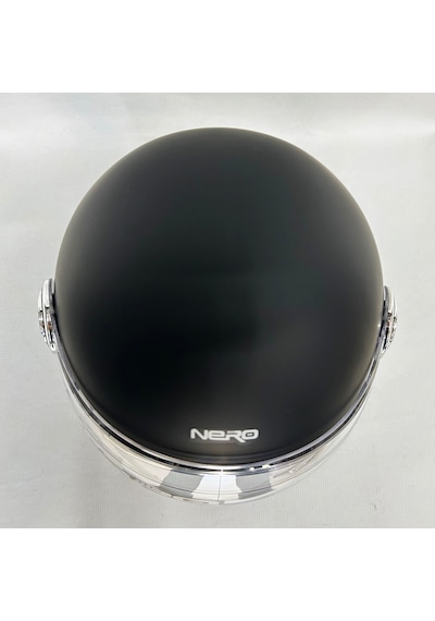 Nero Tk-06 Şefaf Vizörlü Yarım Açık Kask Mat Siyah