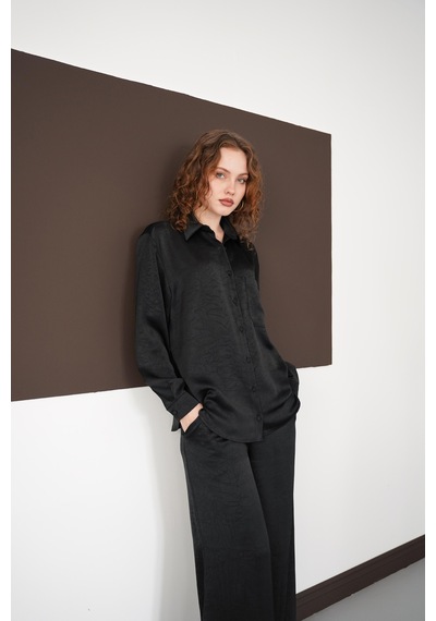 Verymoda Uzun Kollu Gömlek F2101 SİYAH