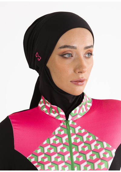 Mayovera Özel Tasarım Pembe Nakışlı Bone Çok Renkli