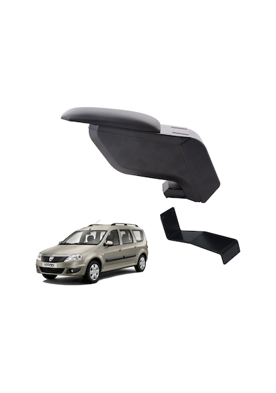 Dacia Logan Mcv 2007 Delmesiz Çelik Ayaklı Siyah Kolçak Kol Dayama