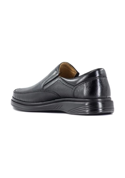 L Flex Comfort 101 Hakiki Deri Ortopedik Rahat Bağcıksız Günl... Siyah