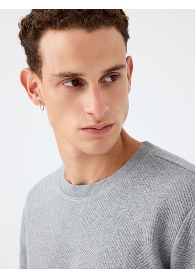 LOFT Regular Fit Erkek Sweatshirt Lf2040993 Q1.v1 Gri Melanj